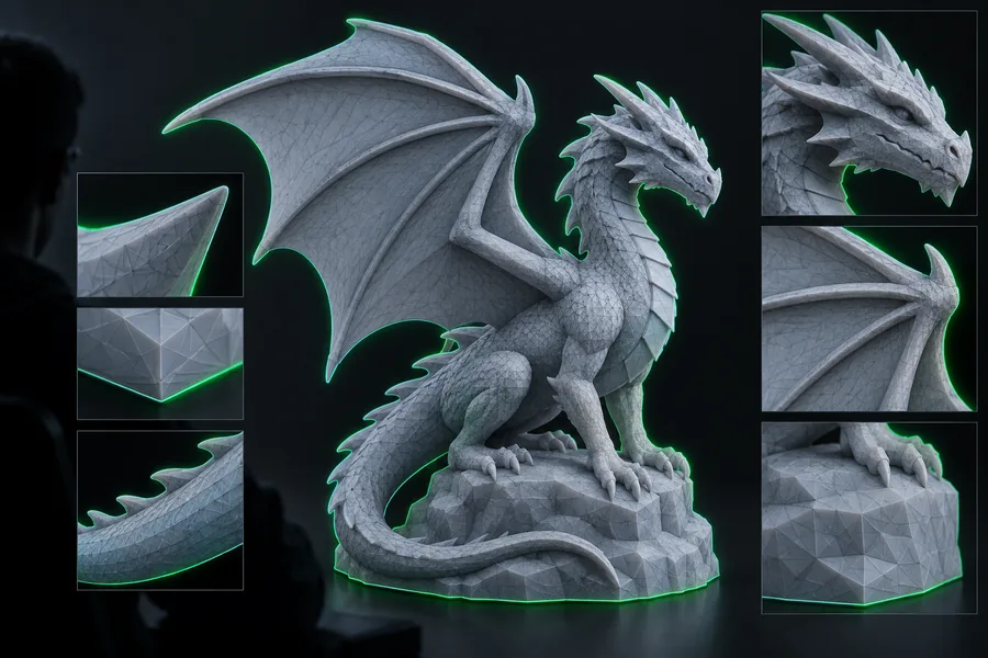Visual example of image brightness represented as surface height
