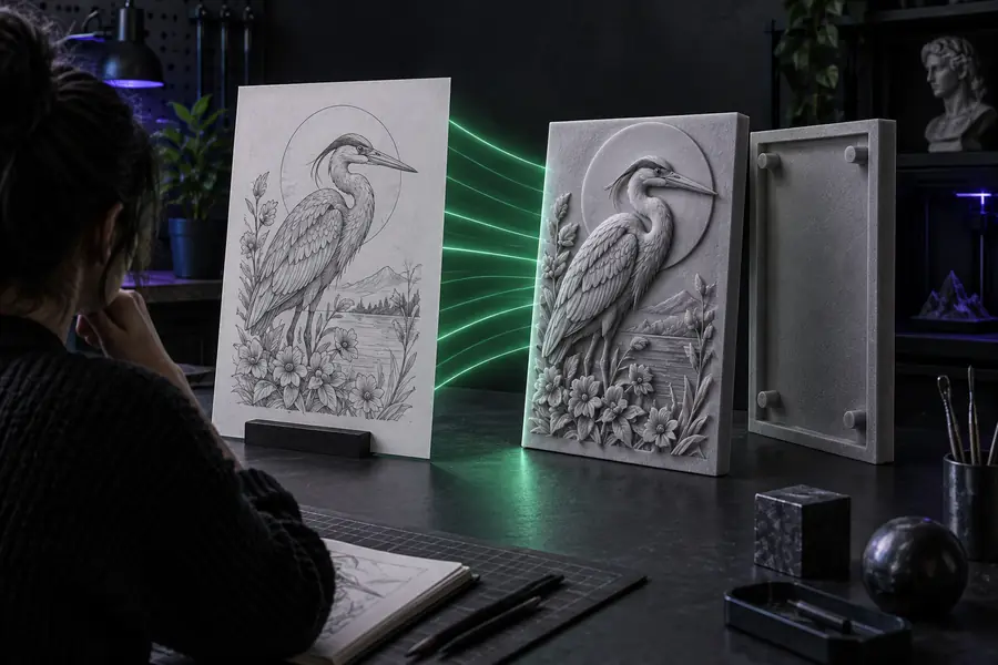 Illustrative three-dimensional result